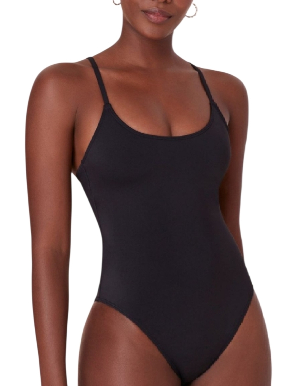 Andie Amalfi Black Scoop-Neck One-Piece Swimsuit, Medium - Picture 2 of 7